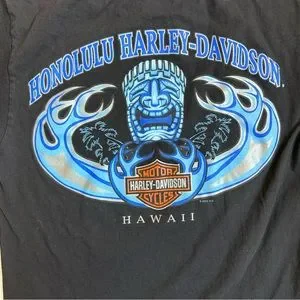 ハワイ限定【Harley-Davidson HONOLULU】Logo ロング Tシャツ ハワイ限定【Harley-Davidson HONOLULU】Logo ロング Tシャツ
